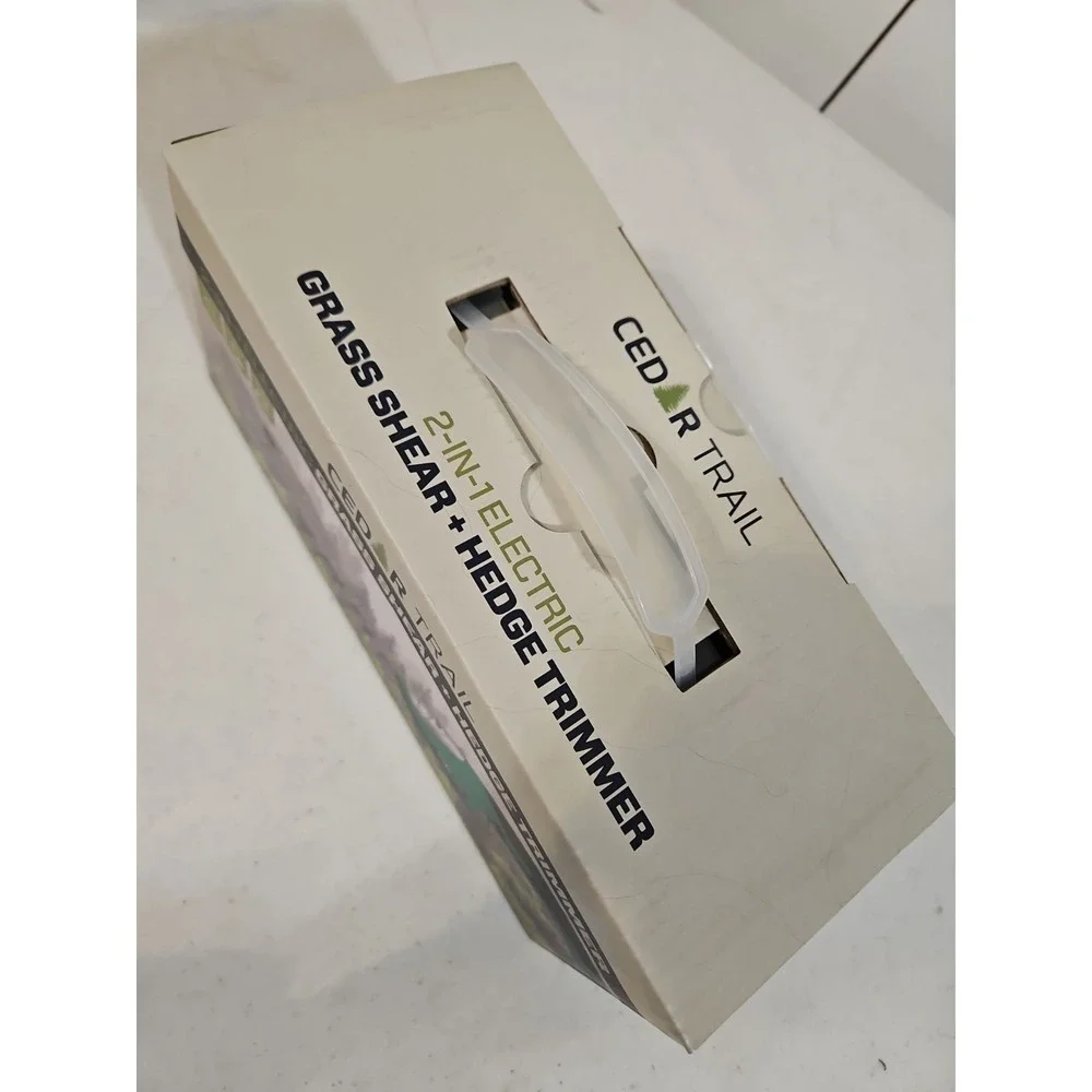 Cedar Trail 2-in-1 Electric Grass Shear & Hedge Trimmer 1000RPM/5 Hrs Lightweigt